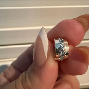 Pandora Silver and Gold Bracelet with Sparkling Accents